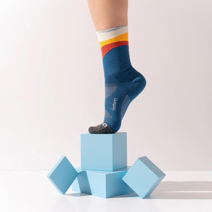 Elite Light Cushion Mini Crew (Retrograde Black/Retrograde Blue/Retrograde Teal )